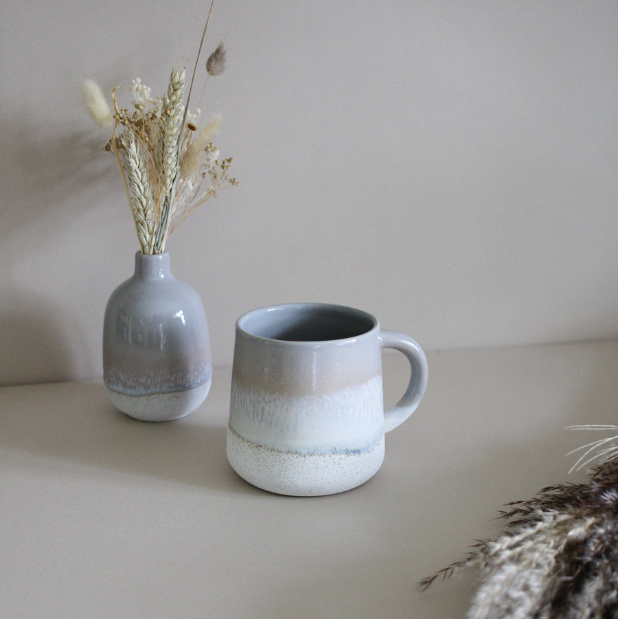 Grey Glazed Ceramic Mug